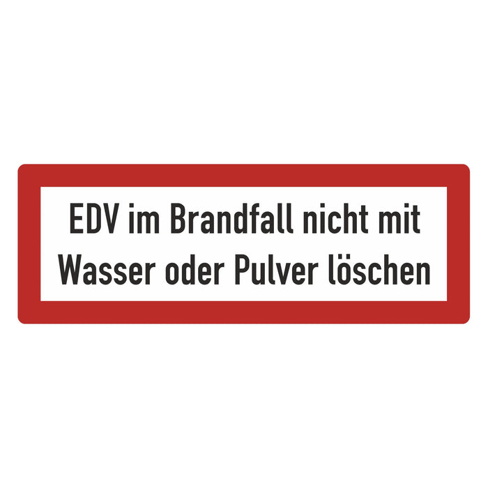 Hinweisschild - Brandschutzeinrichtung - Einsatzhinweise - StVO - DIN 4066 - Für Innen und Aussen - PVC Aufkleber - selbstklebend - 105x297mm becline