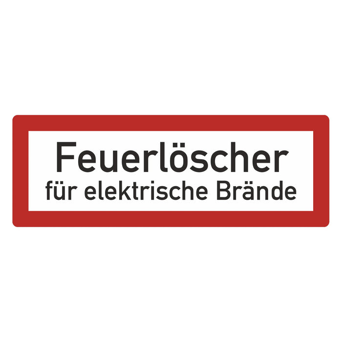 Hinweisschild - Brandschutzeinrichtung - Einsatzhinweise - StVO - DIN 4066 - Für Innen und Aussen - PVC Aufkleber - selbstklebend - 105x297mm becline