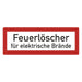 Hinweisschild - Brandschutzeinrichtung - Einsatzhinweise - StVO - DIN 4066 - Für Innen und Aussen - PVC Aufkleber - selbstklebend - 105x297mm becline