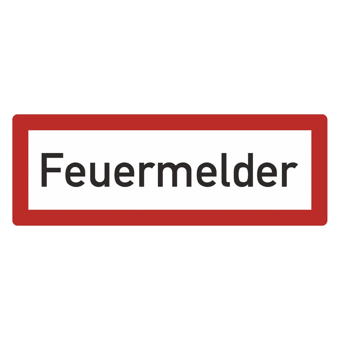 Hinweisschild - Brandschutzeinrichtung - Einsatzhinweise - StVO - DIN 4066 - Für Innen und Aussen - PVC Aufkleber - selbstklebend - 105x297mm becline