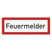 Hinweisschild - Brandschutzeinrichtung - Einsatzhinweise - StVO - DIN 4066 - Für Innen und Aussen - PVC Aufkleber - selbstklebend - 105x297mm becline