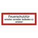 Hinweisschild - Brandschutzeinrichtung - Einsatzhinweise - StVO - DIN 4066 - Für Innen und Aussen - PVC Aufkleber - selbstklebend - 105x297mm becline