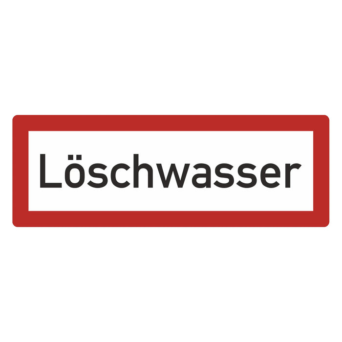 Hinweisschild - Brandschutzeinrichtung - Einsatzhinweise - StVO - DIN 4066 - Für Innen und Aussen - PVC Aufkleber - selbstklebend - 105x297mm becline