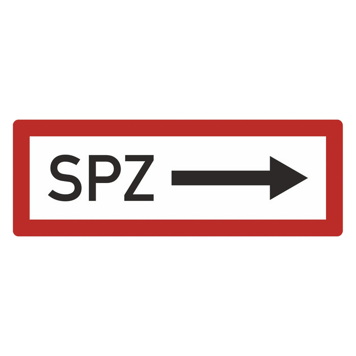 Hinweisschild - Brandschutzeinrichtung - Einsatzhinweise - StVO - DIN 4066 - Für Innen und Aussen - PVC Aufkleber - selbstklebend - 105x297mm becline