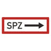 Hinweisschild - Brandschutzeinrichtung - Einsatzhinweise - StVO - DIN 4066 - Für Innen und Aussen - PVC Aufkleber - selbstklebend - 105x297mm becline