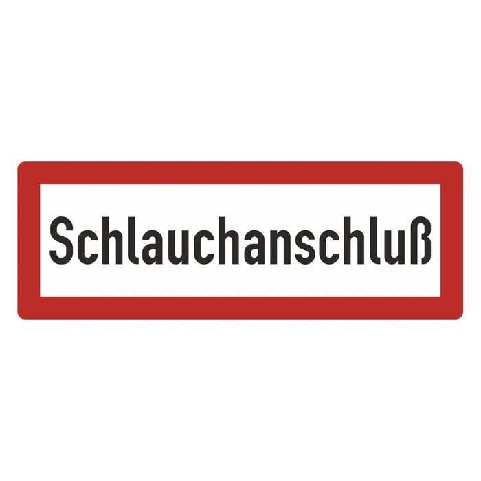 Hinweisschild - Brandschutzeinrichtung - Einsatzhinweise - StVO - DIN 4066 - Für Innen und Aussen - PVC Aufkleber - selbstklebend - 105x297mm becline
