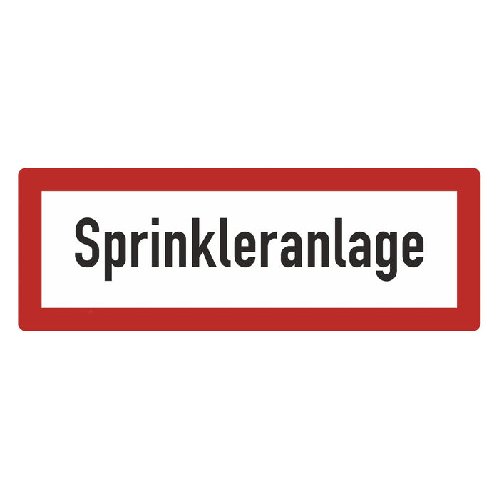 Hinweisschild - Brandschutzeinrichtung - Einsatzhinweise - StVO - DIN 4066 - Für Innen und Aussen - PVC Aufkleber - selbstklebend - 105x297mm becline