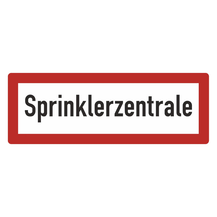 Hinweisschild - Brandschutzeinrichtung - Einsatzhinweise - StVO - DIN 4066 - Für Innen und Aussen - PVC Aufkleber - selbstklebend - 105x297mm becline