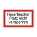 Hinweisschild - Feuerlöscher - Brandschutzeinrichtung - DIN 4066 - Schild Für Innen und Aussen - PVC Aufkleber - selbstklebend - 120x200mm becline