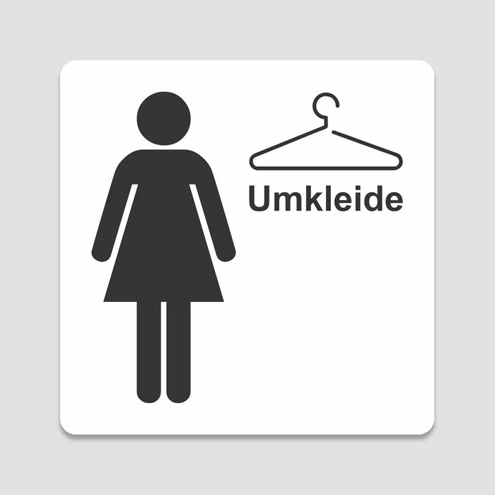 PVC Aufkleber - Schild - Eckig 12 x 12 cm - Selbstklebend - Weiß glanz - UV beständig - Für Innen und Außen becline
