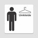 PVC Aufkleber - Schild - Eckig 12 x 12 cm - Selbstklebend - Weiß glanz - UV beständig - Für Innen und Außen becline