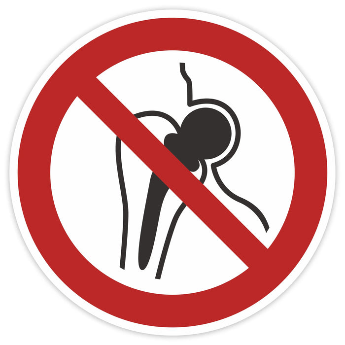 Schild 5cm Durchmesser - DIN EN ISO 7010 - DIN 4844 - ASR A1.3 - Verbotszeichen 50mm für Innen und Aussen - PVC Aufkleber - selbstklebend becline