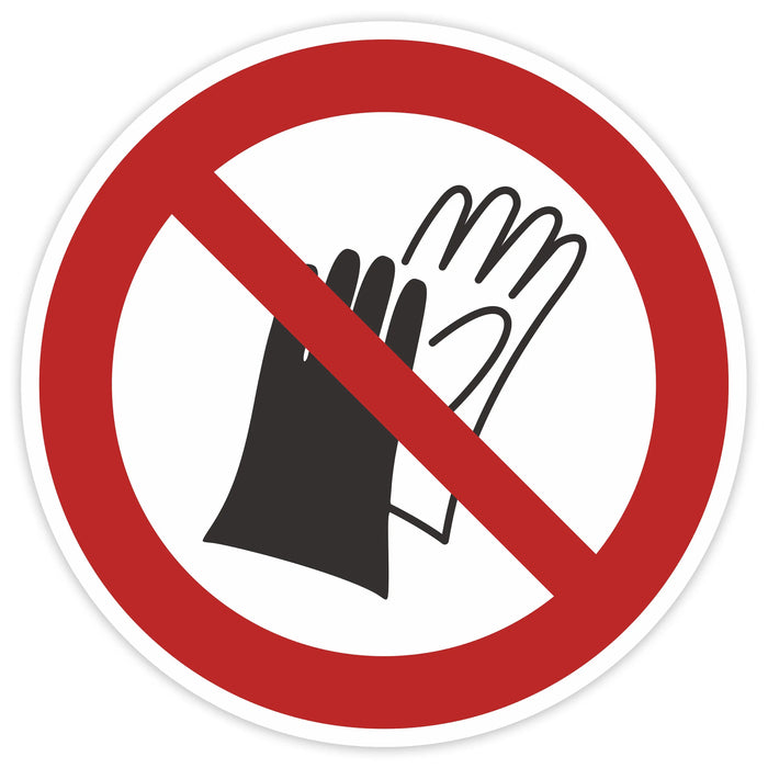 Schild 5cm Durchmesser - DIN EN ISO 7010 - DIN 4844 - ASR A1.3 - Verbotszeichen 50mm für Innen und Aussen - PVC Aufkleber - selbstklebend becline