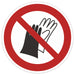 Schild 5cm Durchmesser - DIN EN ISO 7010 - DIN 4844 - ASR A1.3 - Verbotszeichen 50mm für Innen und Aussen - PVC Aufkleber - selbstklebend becline