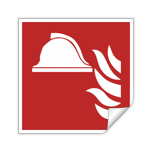 Schild Mittel u. Geräte zur Brandbekämpfung F004 - ASR A1.3 - DIN EN ISO 7010 - Brandschutzzeichen für Innen und Aussen - PVC selbstklebend becline