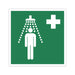 Schild Rettungszeichen 100x100mm - DIN EN ISO 7010 - ASR A1.3-10x10cm für Innen und Aussen - PVC Aufkleber - selbstklebend becline
