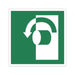 Schild Rettungszeichen 100x100mm - DIN EN ISO 7010 - ASR A1.3-10x10cm für Innen und Aussen - PVC Aufkleber - selbstklebend becline
