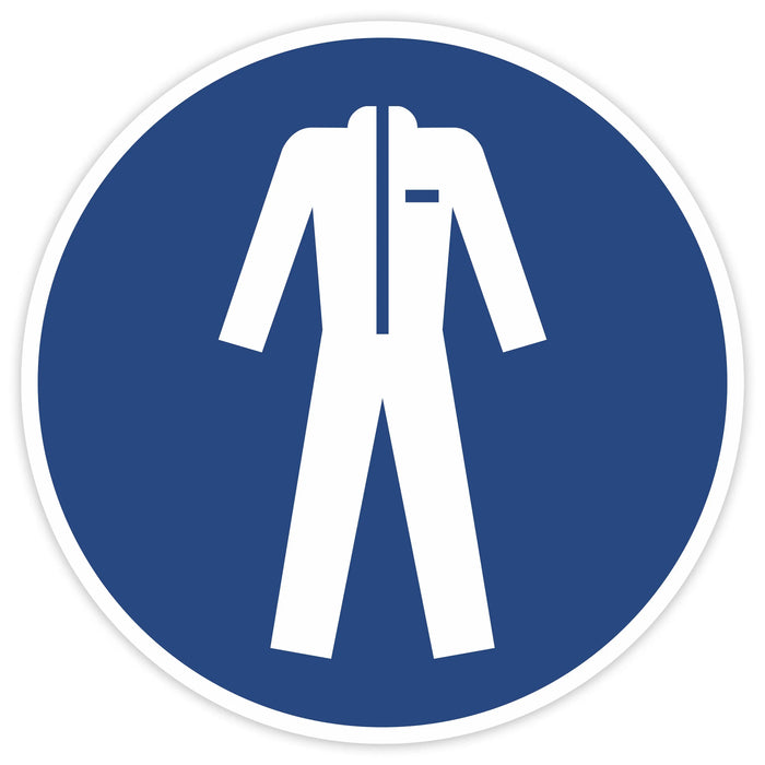 Schild Rund 200mm Durchmesser - DIN EN ISO 7010 - DIN 115 - ASR A1.3 - Gebotszeichen 20cm für Innen und Aussen - PVC Aufkleber - selbstklebend becline
