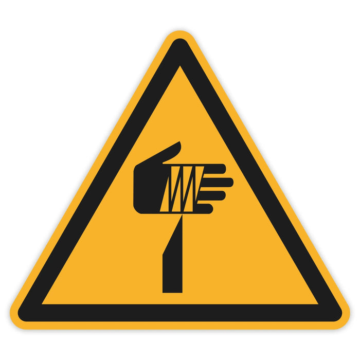 Schild Warnzeichen 50mm - DIN EN ISO 7010 - ASR A1.3 - Für Innen und Aussen - 5cm - PVC Aufkleber - selbstklebend becline