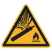 Schild Warnzeichen 50mm - DIN EN ISO 7010 - ASR A1.3 - Für Innen und Aussen - 5cm - PVC Aufkleber - selbstklebend becline