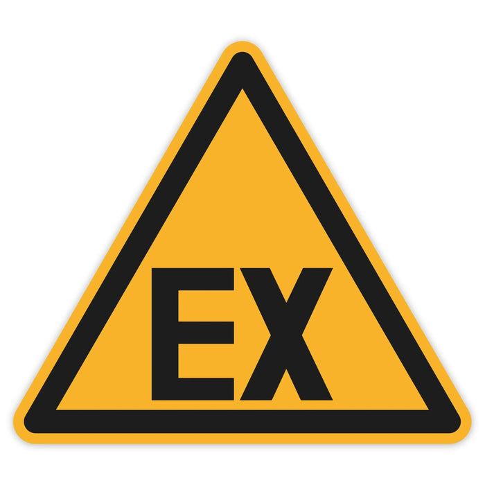 Schild Warnzeichen 150mm - DIN EN ISO 7010 - ASR A1.3 - Für Innen und Aussen - 15cm - PVC Aufkleber - selbstklebend becline