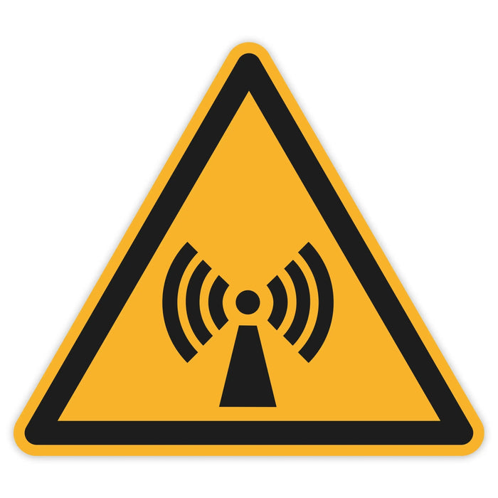 Schild Warnzeichen 150mm - DIN EN ISO 7010 - ASR A1.3 - Für Innen und Aussen - 15cm - PVC Aufkleber - selbstklebend becline