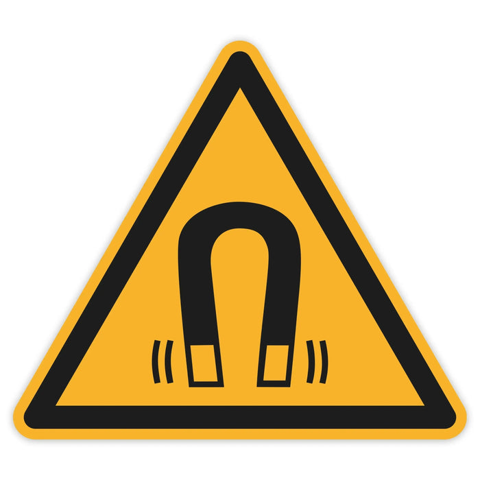 Schild Warnzeichen 150mm - DIN EN ISO 7010 - ASR A1.3 - Für Innen und Aussen - 15cm - PVC Aufkleber - selbstklebend becline
