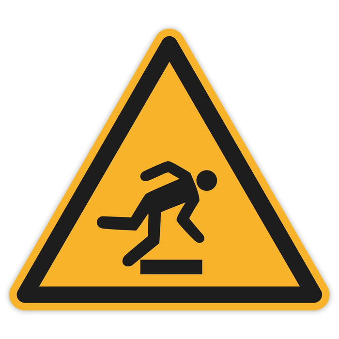 Schild Warnzeichen 150mm - DIN EN ISO 7010 - ASR A1.3 - Für Innen und Aussen - 15cm - PVC Aufkleber - selbstklebend becline