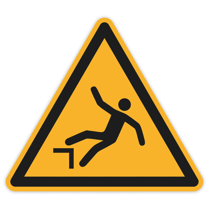 Schild Warnzeichen 150mm - DIN EN ISO 7010 - ASR A1.3 - Für Innen und Aussen - 15cm - PVC Aufkleber - selbstklebend becline