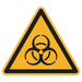 Schild Warnzeichen 150mm - DIN EN ISO 7010 - ASR A1.3 - Für Innen und Aussen - 15cm - PVC Aufkleber - selbstklebend becline