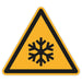 Schild Warnzeichen 150mm - DIN EN ISO 7010 - ASR A1.3 - Für Innen und Aussen - 15cm - PVC Aufkleber - selbstklebend becline