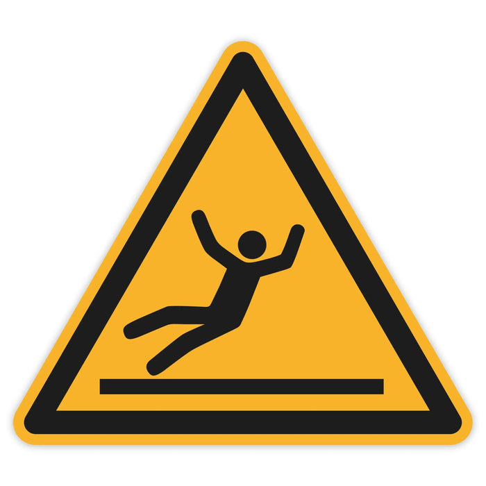 Schild Warnzeichen 150mm - DIN EN ISO 7010 - ASR A1.3 - Für Innen und Aussen - 15cm - PVC Aufkleber - selbstklebend becline