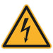 Schild Warnzeichen 150mm - DIN EN ISO 7010 - ASR A1.3 - Für Innen und Aussen - 15cm - PVC Aufkleber - selbstklebend becline