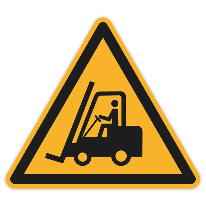 Schild Warnzeichen 150mm - DIN EN ISO 7010 - ASR A1.3 - Für Innen und Aussen - 15cm - PVC Aufkleber - selbstklebend becline