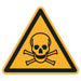 Schild Warnzeichen 150mm - DIN EN ISO 7010 - ASR A1.3 - Für Innen und Aussen - 15cm - PVC Aufkleber - selbstklebend becline