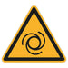 Schild Warnzeichen 150mm - DIN EN ISO 7010 - ASR A1.3 - Für Innen und Aussen - 15cm - PVC Aufkleber - selbstklebend becline
