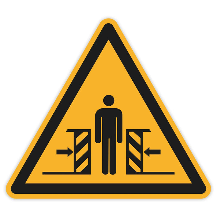 Schild Warnzeichen 150mm - DIN EN ISO 7010 - ASR A1.3 - Für Innen und Aussen - 15cm - PVC Aufkleber - selbstklebend becline