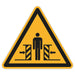 Schild Warnzeichen 150mm - DIN EN ISO 7010 - ASR A1.3 - Für Innen und Aussen - 15cm - PVC Aufkleber - selbstklebend becline