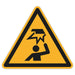Schild Warnzeichen 150mm - DIN EN ISO 7010 - ASR A1.3 - Für Innen und Aussen - 15cm - PVC Aufkleber - selbstklebend becline