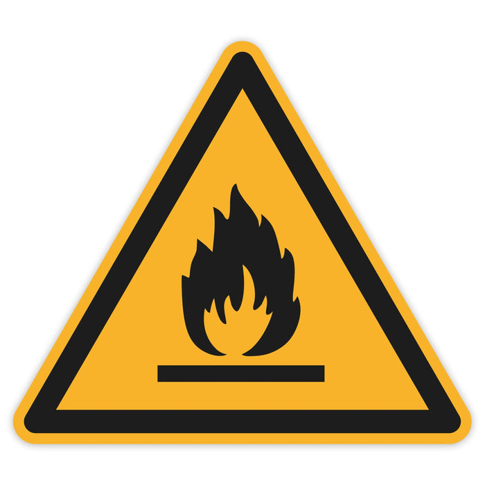 Schild Warnzeichen 150mm - DIN EN ISO 7010 - ASR A1.3 - Für Innen und Aussen - 15cm - PVC Aufkleber - selbstklebend becline