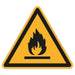 Schild Warnzeichen 150mm - DIN EN ISO 7010 - ASR A1.3 - Für Innen und Aussen - 15cm - PVC Aufkleber - selbstklebend becline