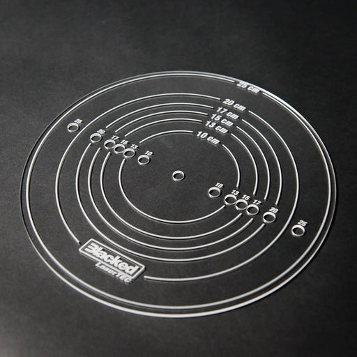 Blacked LaserTEC Zentrierplatte für Tortendübel - Tortenstützen - Etagentorten - Tortenständer - Torten Etagere - Zentrierhilfe